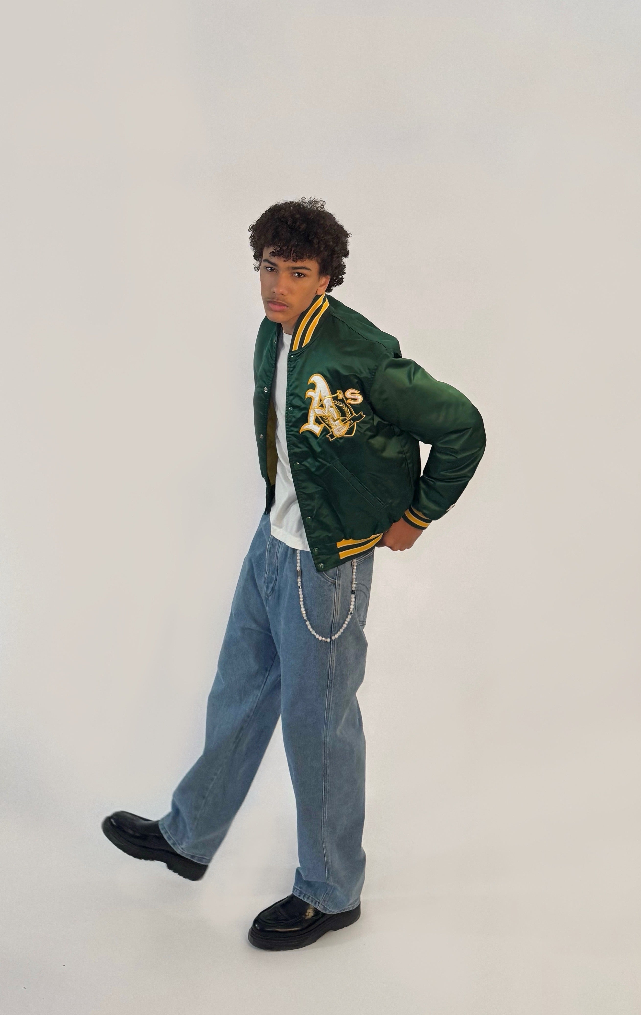 Reworked Athletics Bomber Jacket