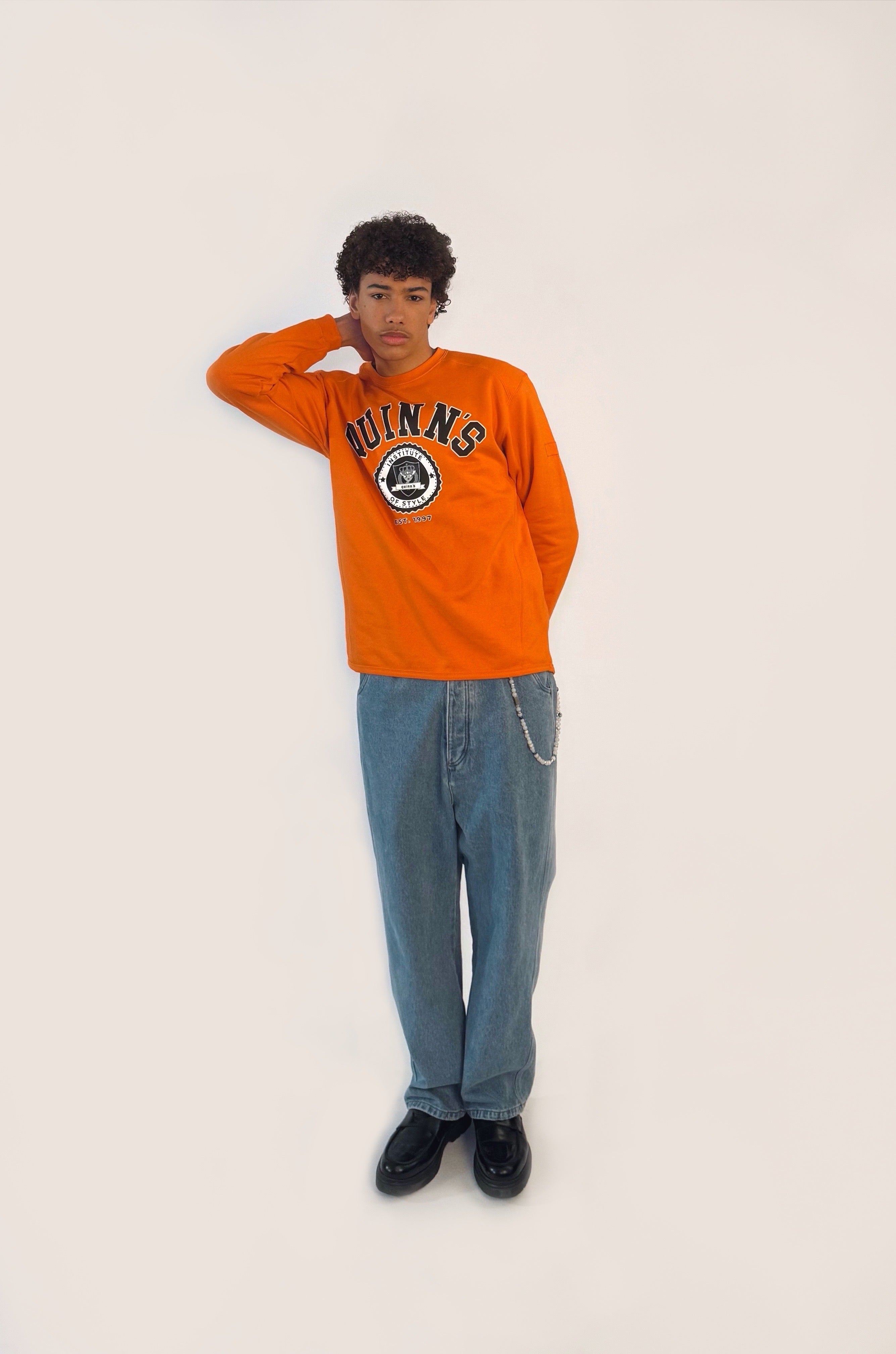 QUINNS College Sweater - Orange