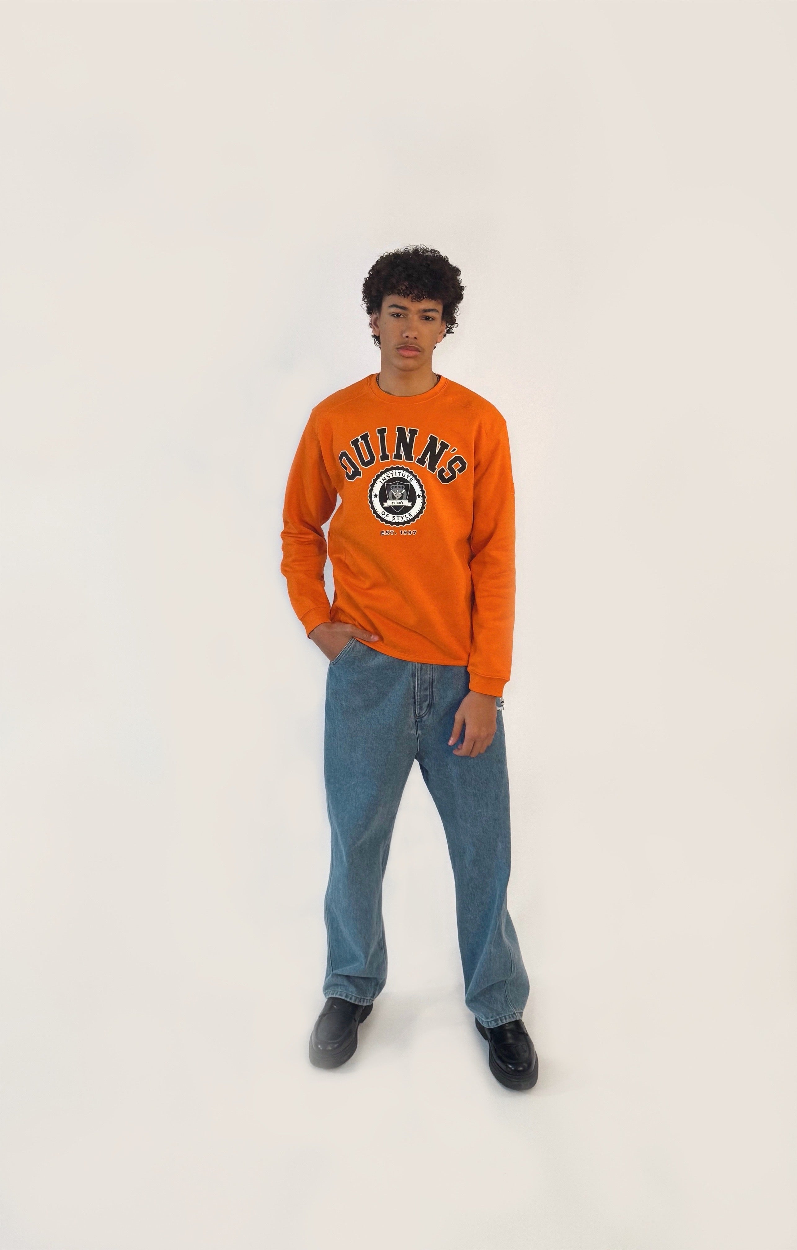 QUINNS College Sweater - Orange