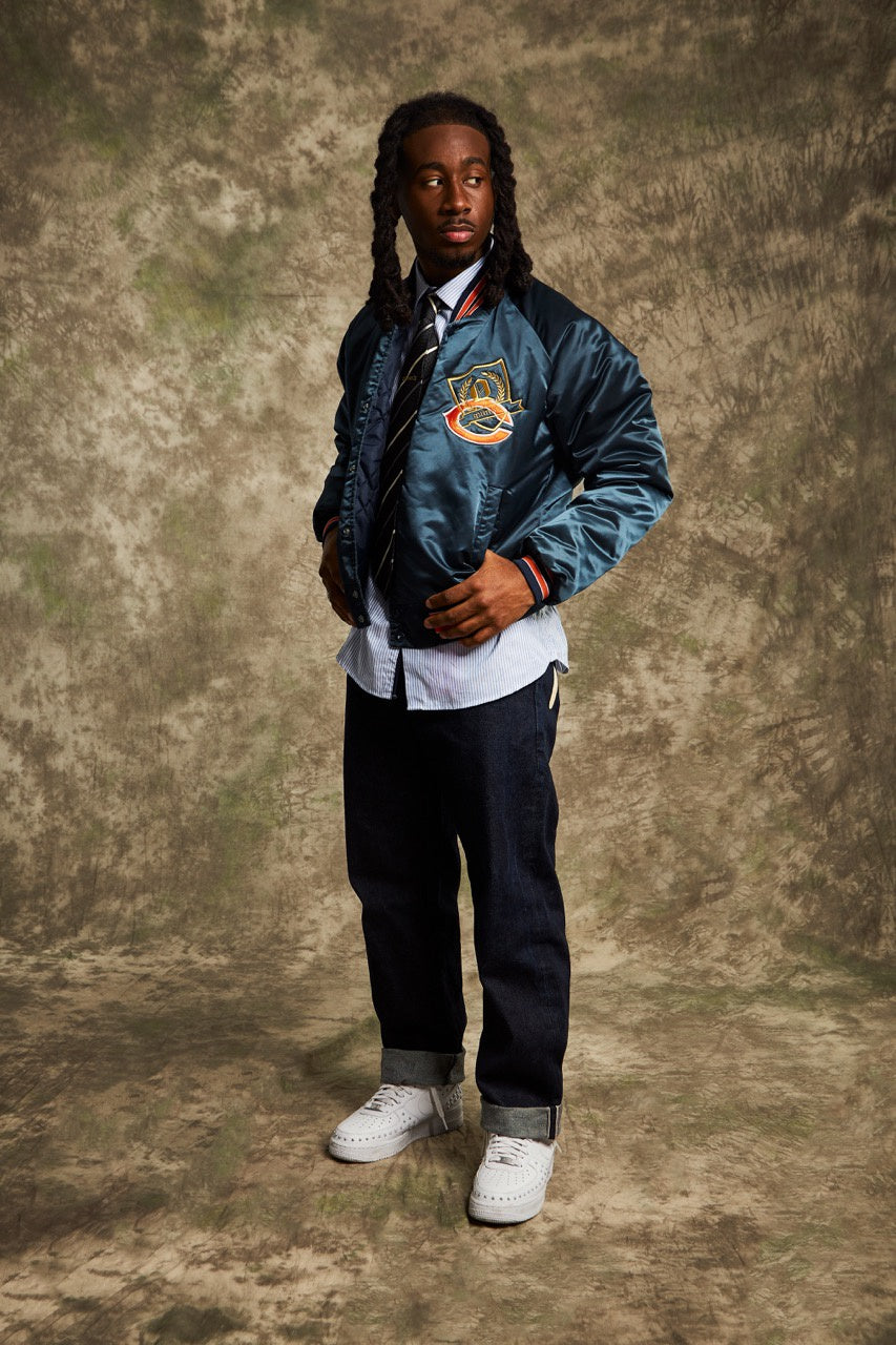 Quinn's bomber jacket teal