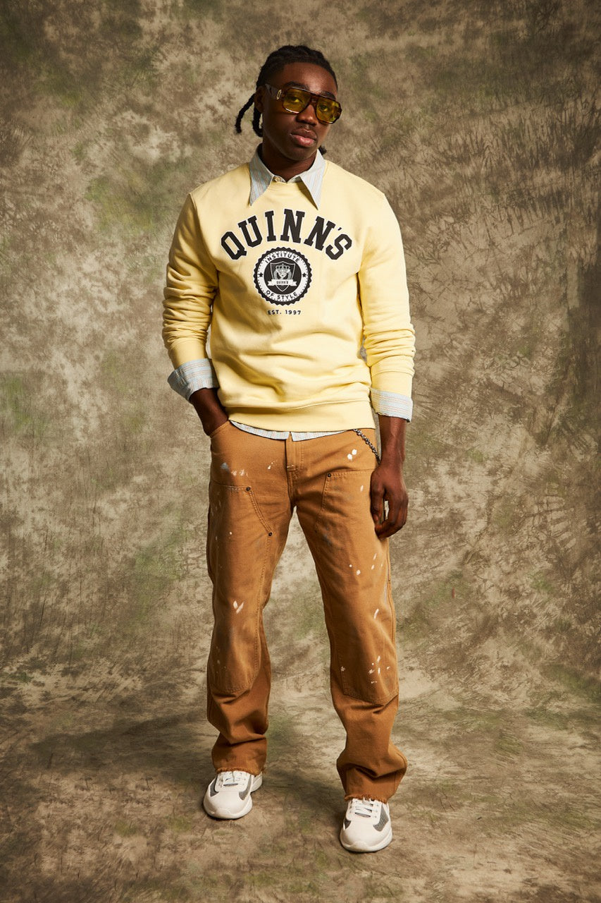 Quinn's sweater butter yellow