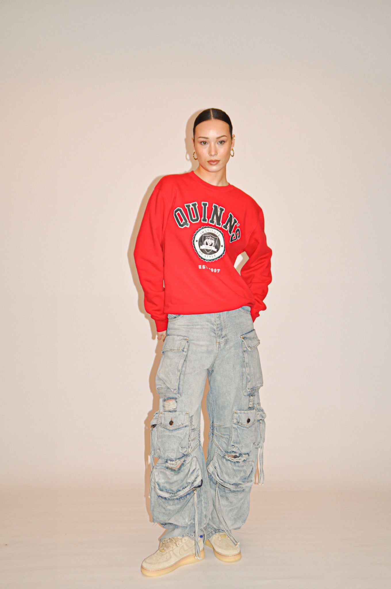 QUINNS College Sweater - Red