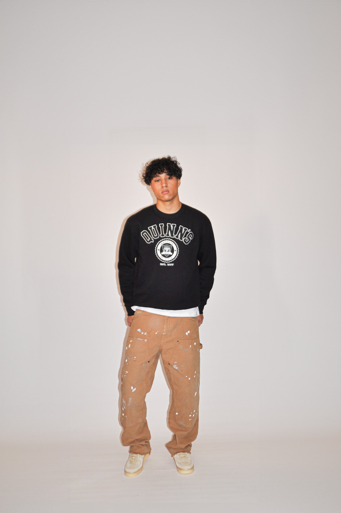 QUINNS College Sweater - Black