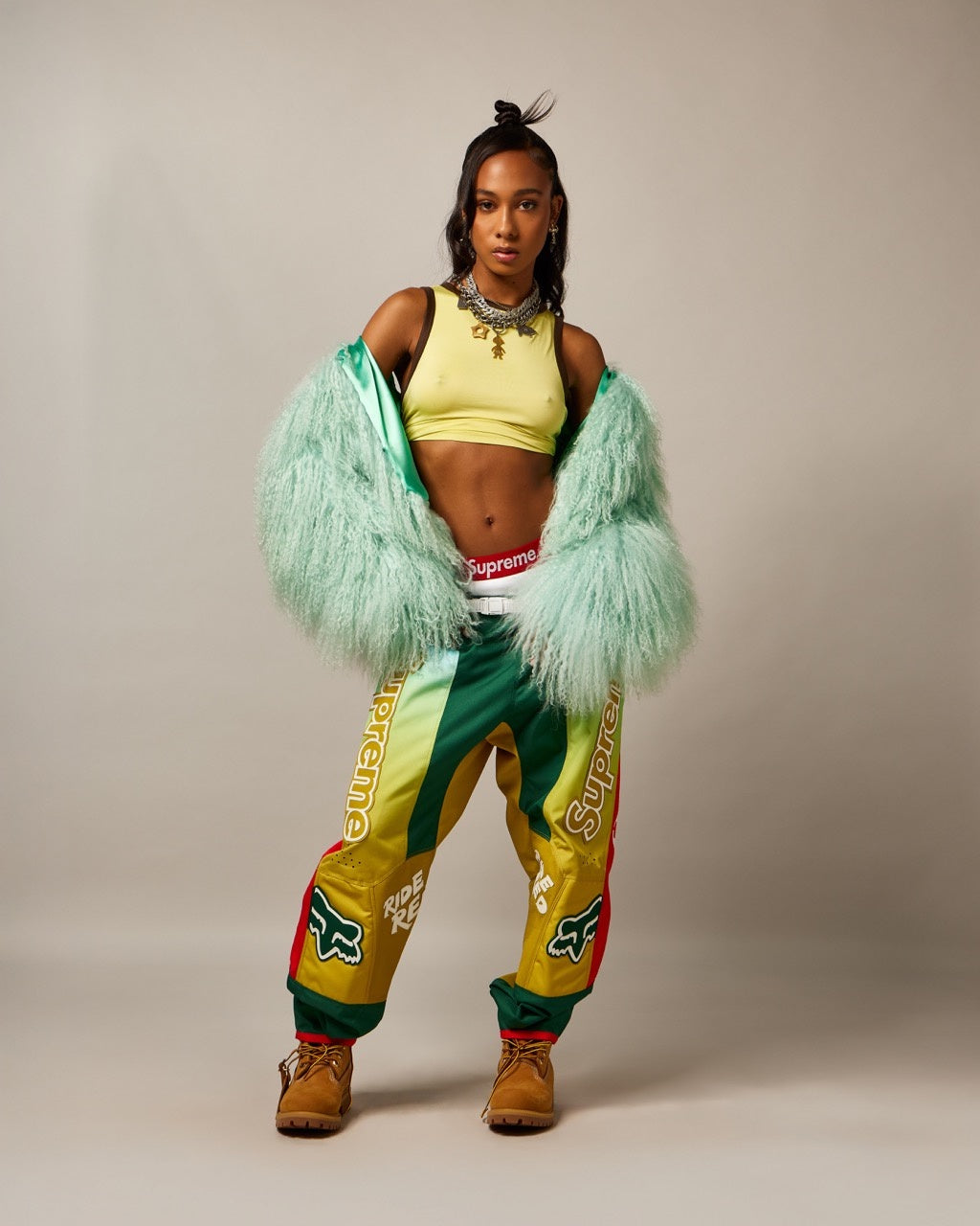 Quinn's mongolian lamb jacket