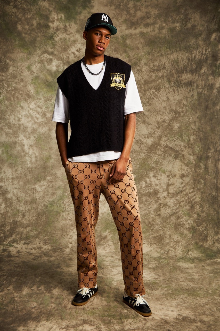 Gucci monogram trousers