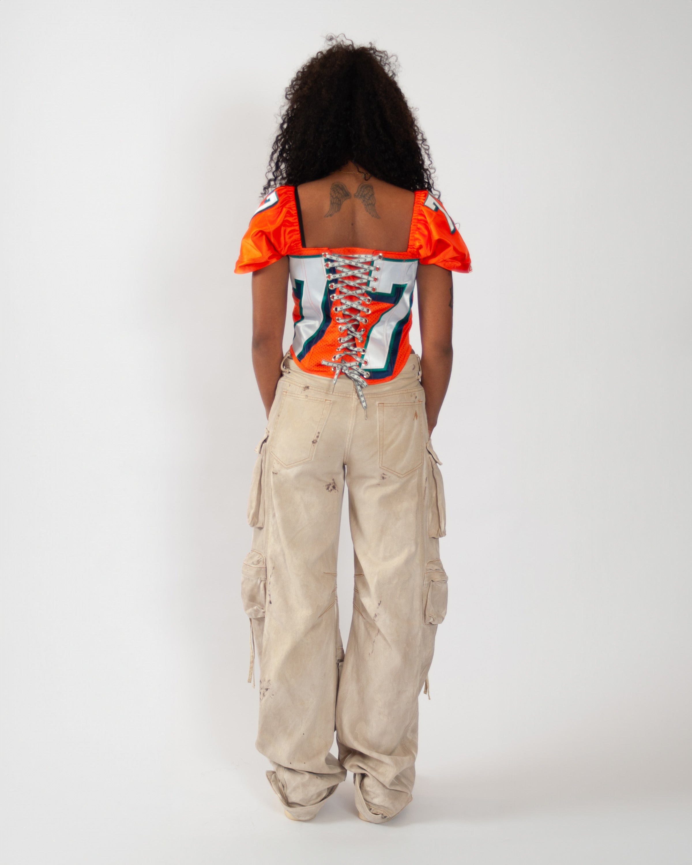 Quinn’s Reworked Jersey Corset - Orange Nr.77