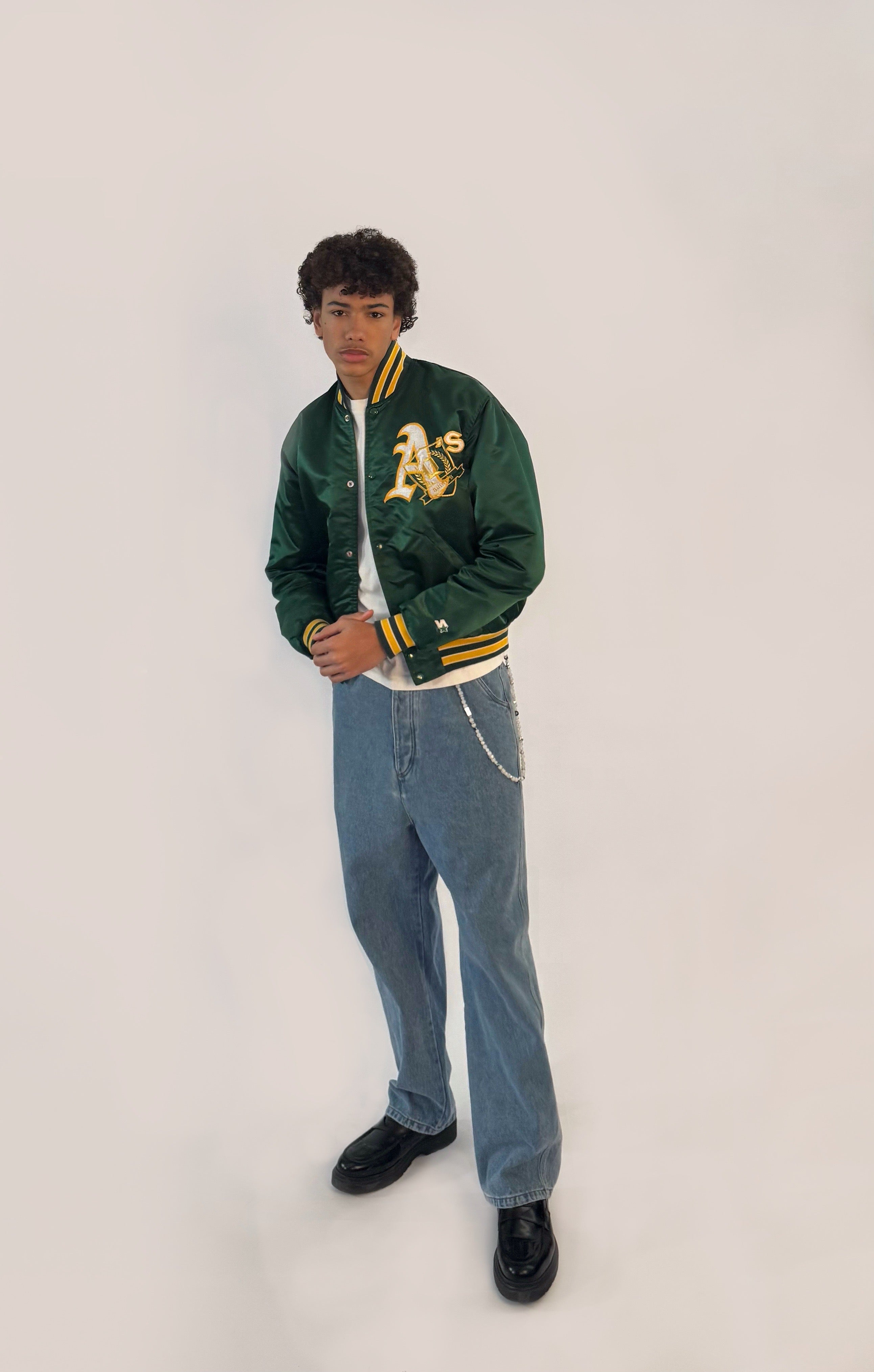 Reworked Athletics Bomber Jacket