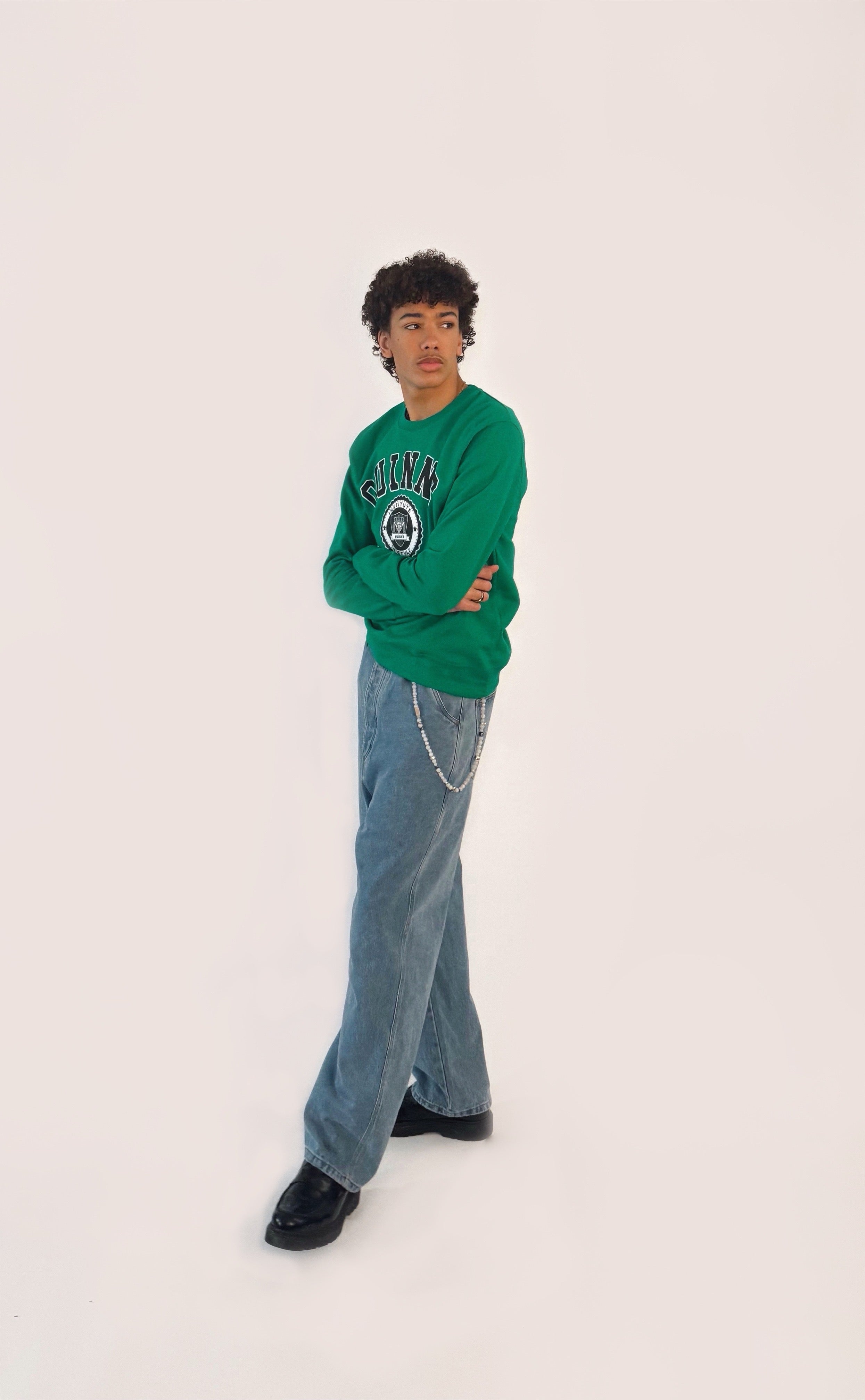 QUINNS College Sweater - Emerald Green