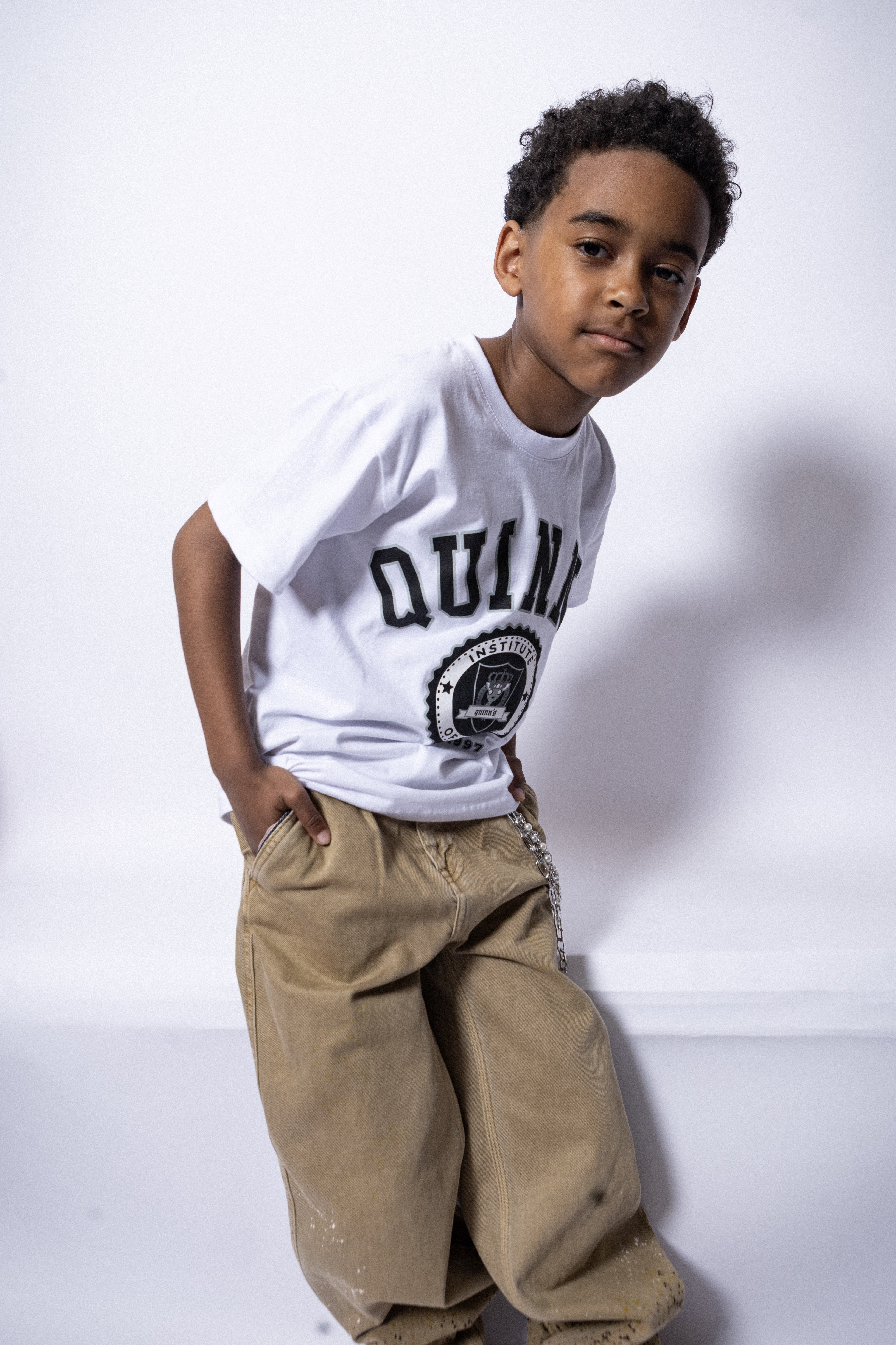 Quinn's Kids College T-Shirt White