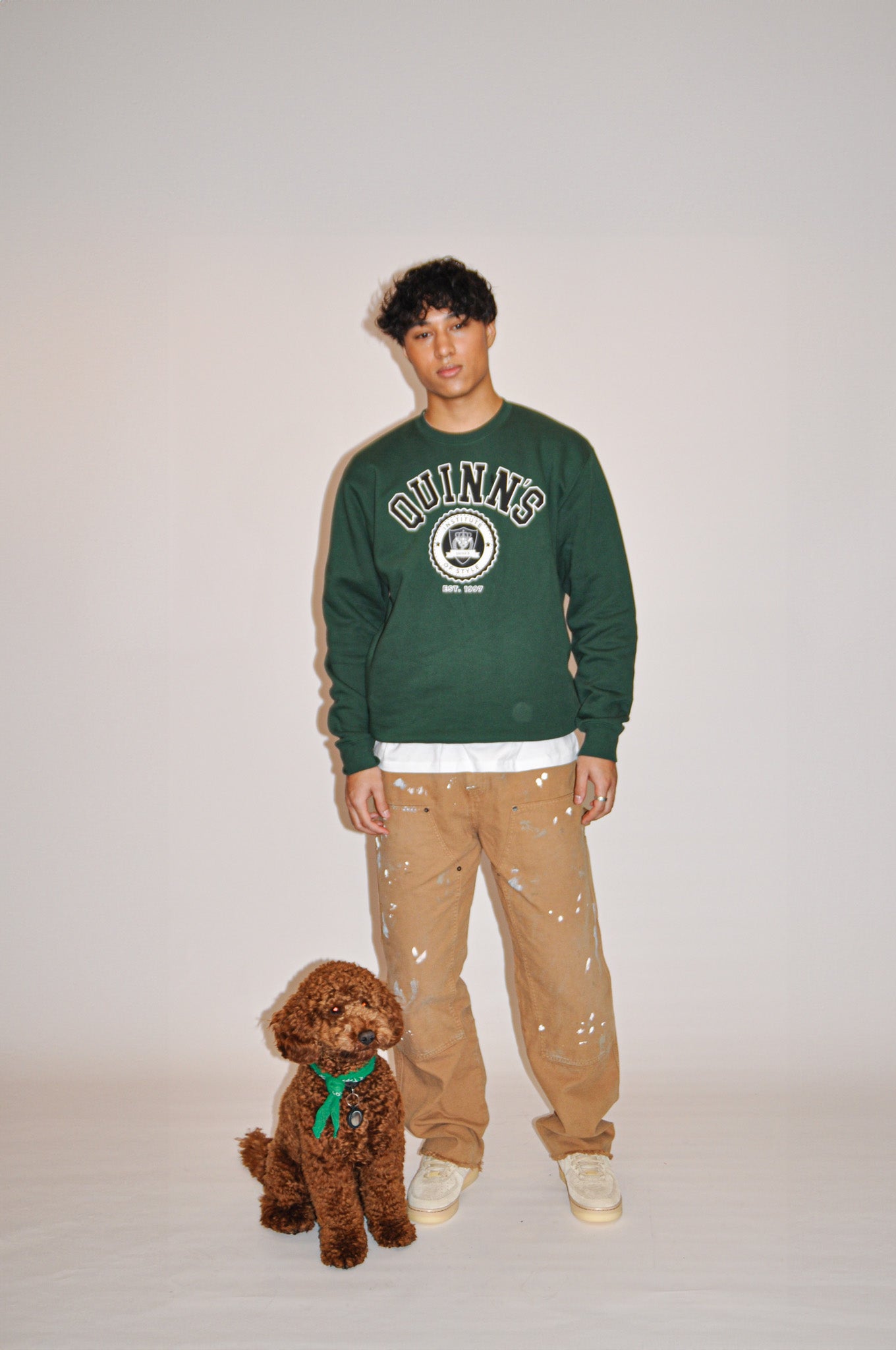 QUINNS College Sweater - Dark Green