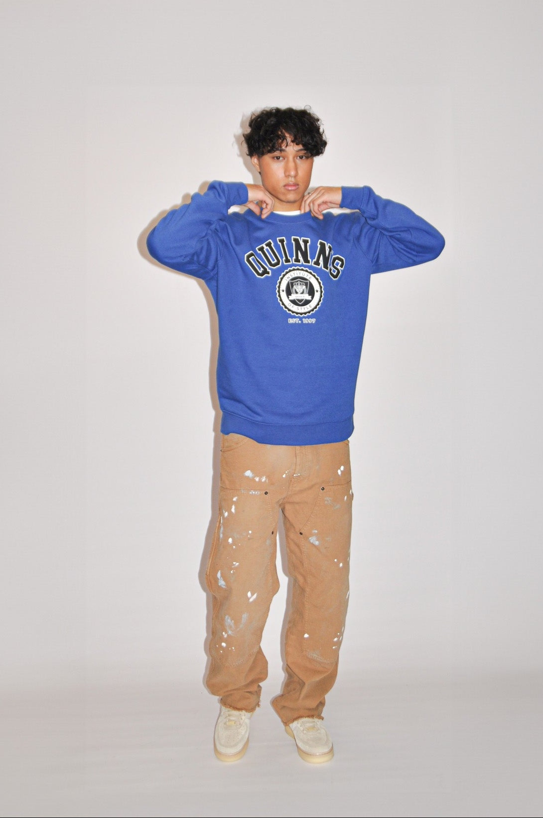 QUINNS College Sweater - Cobalt Blue