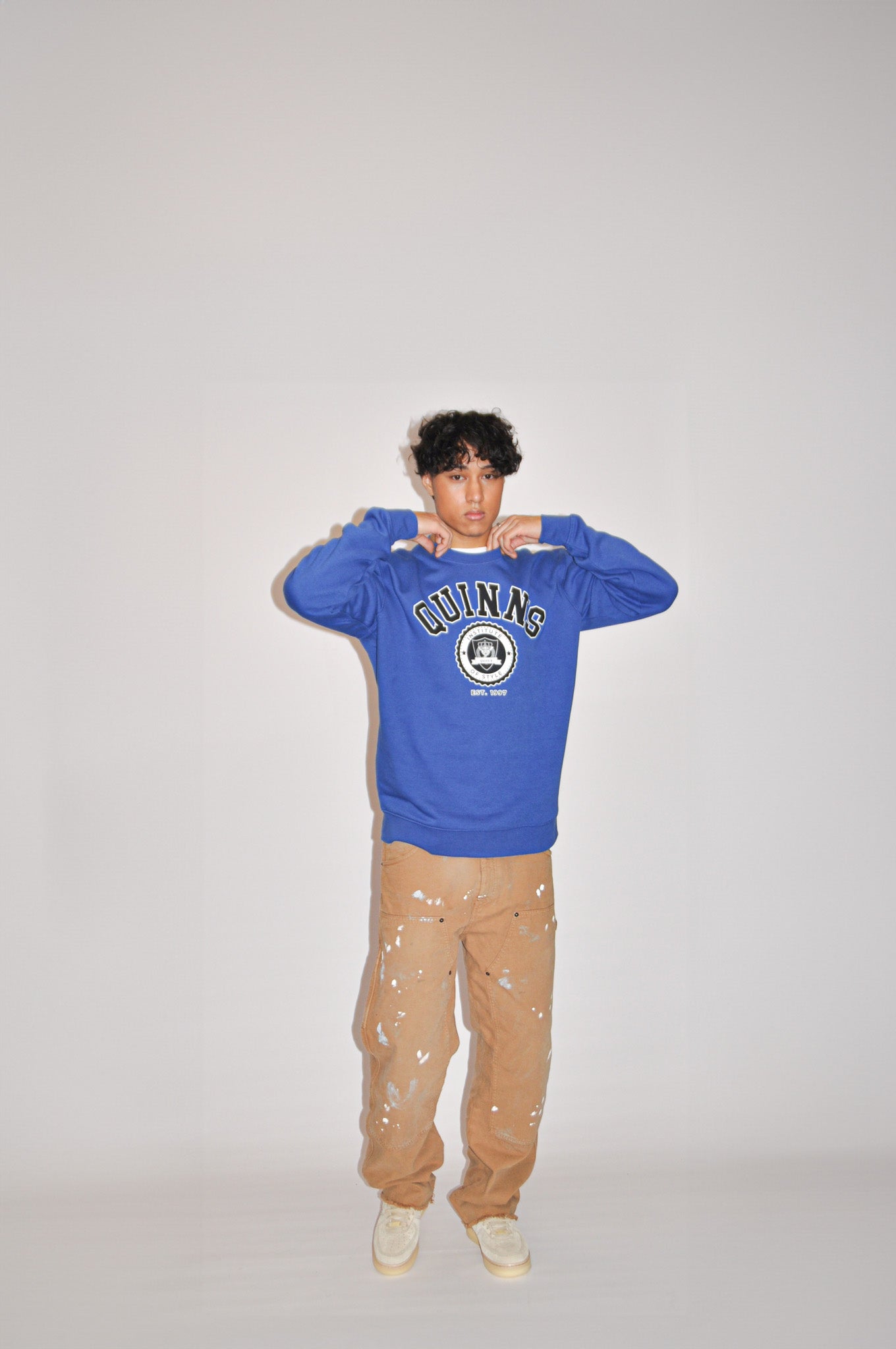 QUINNS College Sweater - Cobalt Blue