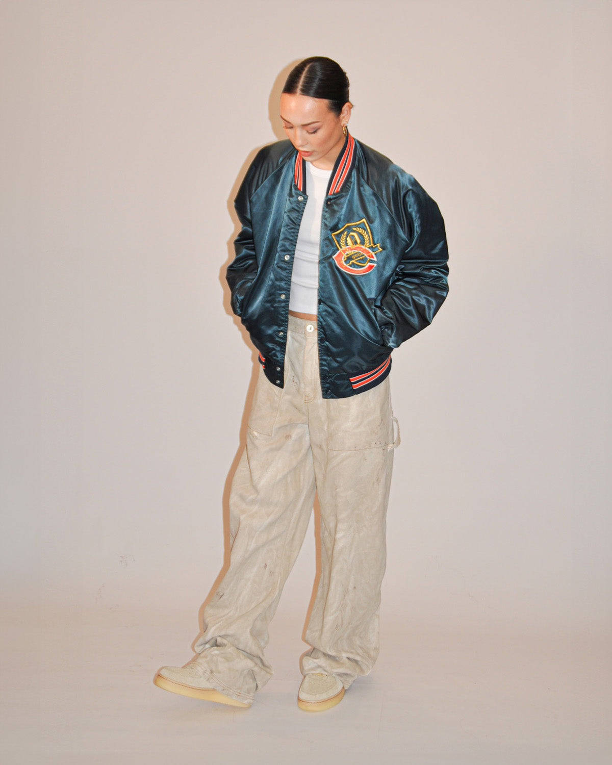 Reworked Bears Bomber Jacket