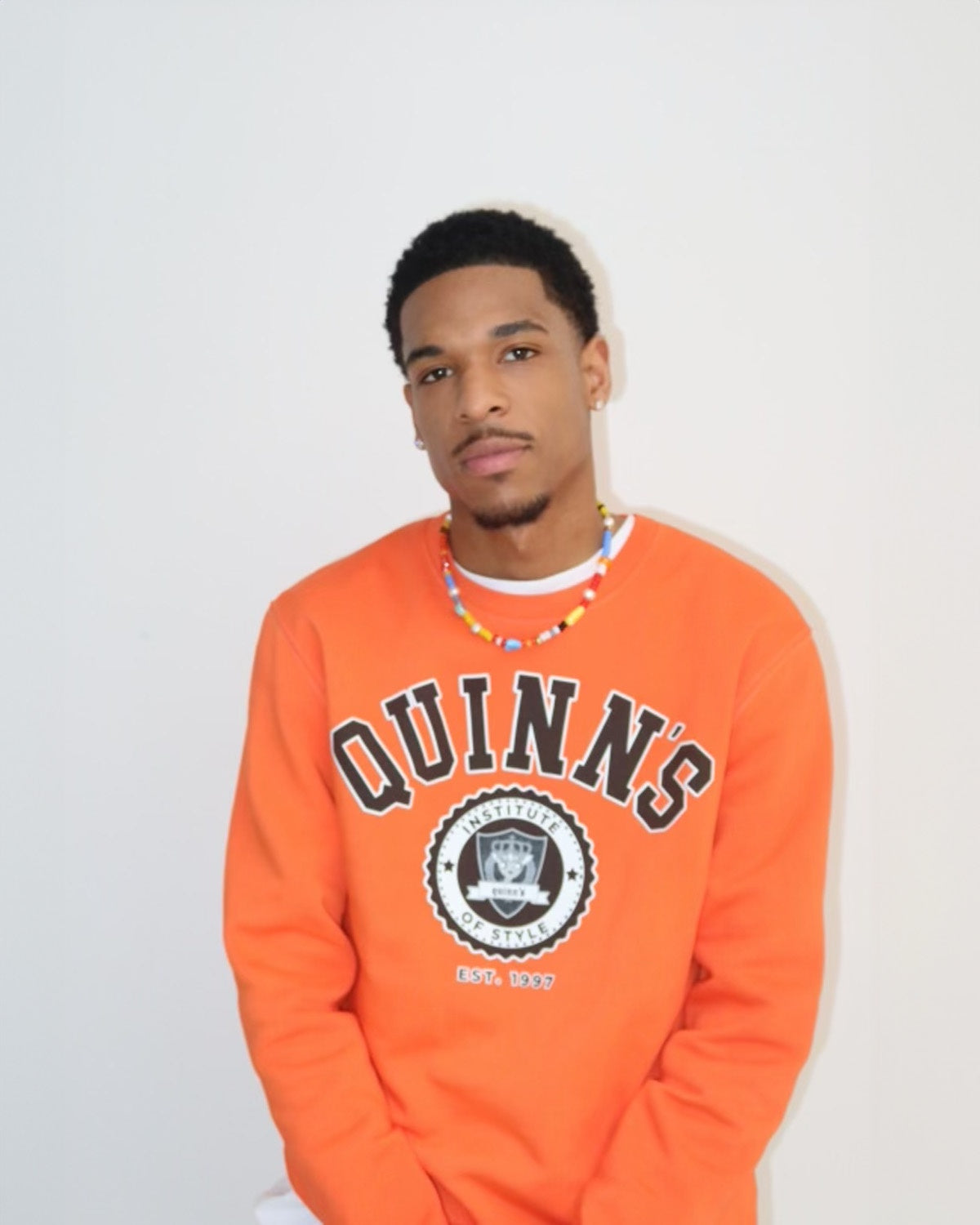 QUINNS College Sweater - Orange