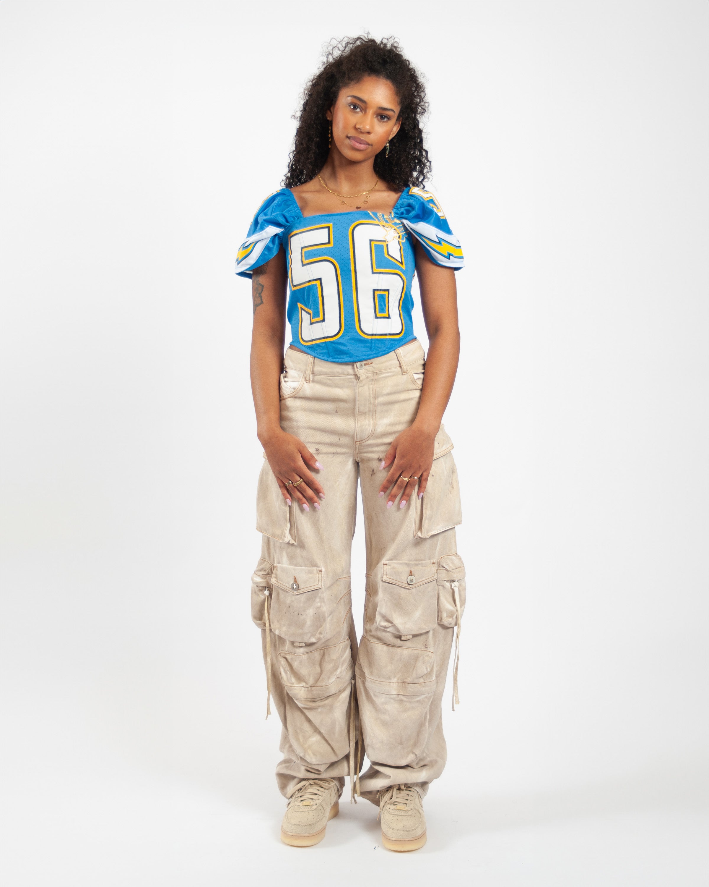 Quinn’s Reworked Jersey Corset - Blue Nr.56